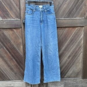 H&M Denim Blue Straight Wide Leg Women's Jeans 6